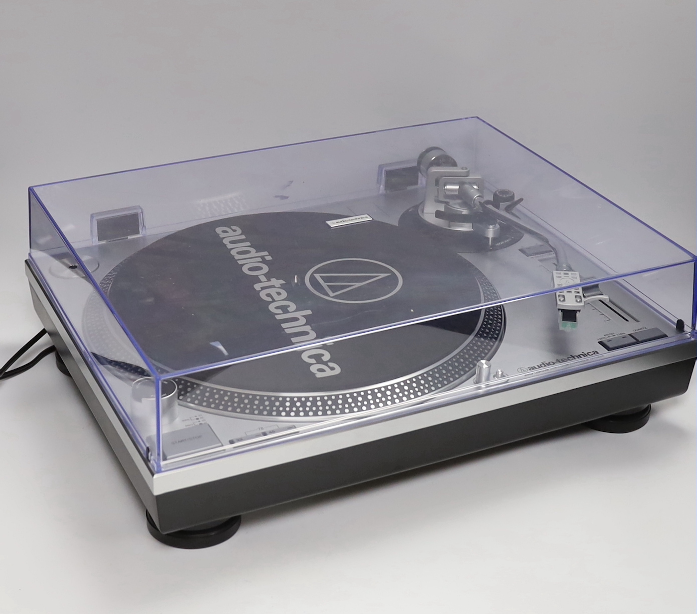 An Audio-Technica AT-LP120 USB turntable